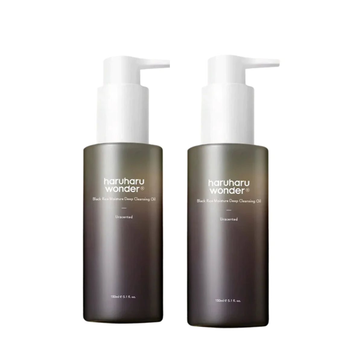 HARUHARU Wonder Black Rice Moisture Deep Cleansing Oil 150ml Twin Pack